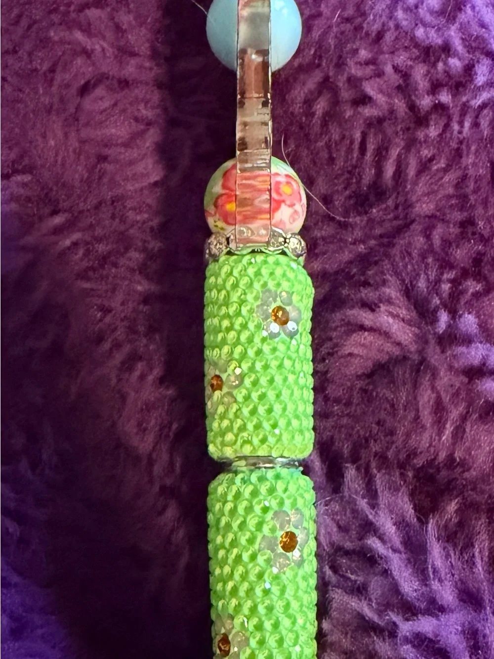 Pixie Hollow Bloom Rhinestone Pen | Fairy Beaded Ballpoint Pen | Whimsical
